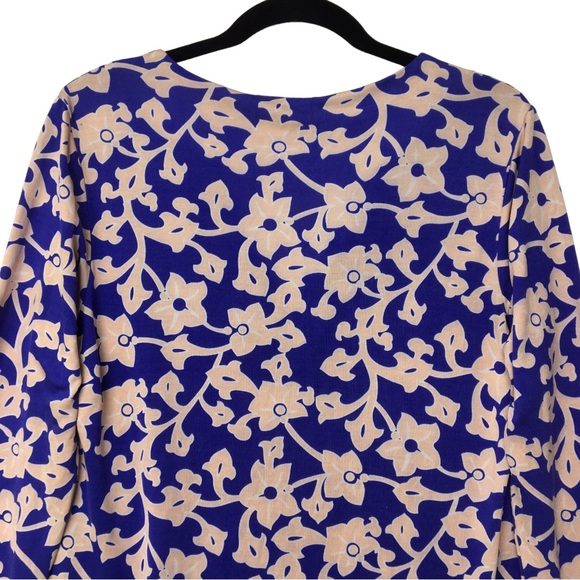 Diane Von Furstenburg Reina 100% Silk Long sleeve Mini Dress Burma Rose Size 10 - Picture 7 of 16